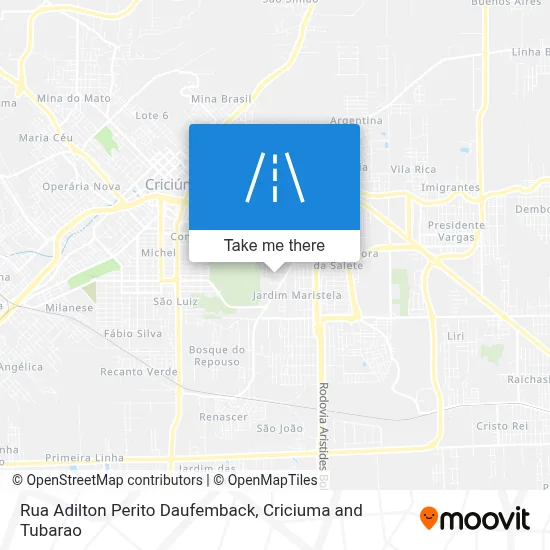 Rua Adilton Perito Daufemback map