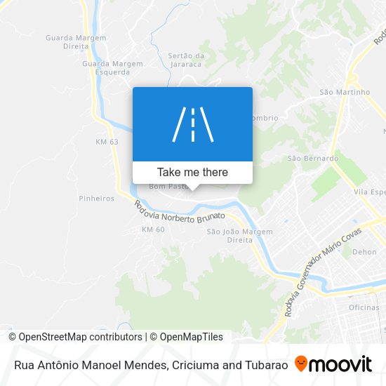 Rua Antônio Manoel Mendes map