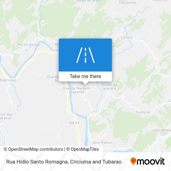 Rua Hídio Santo Romagna map