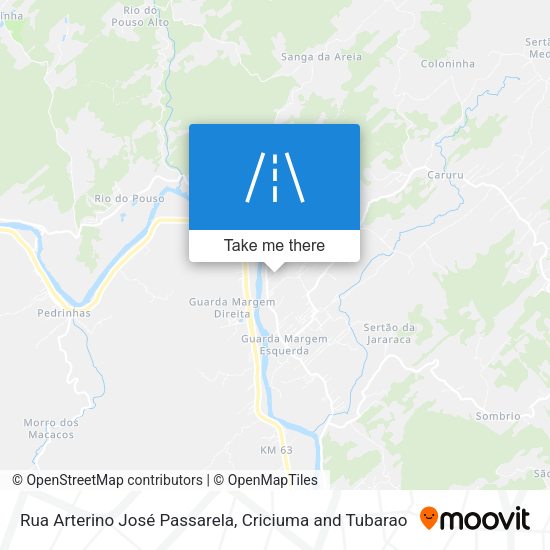 Rua Arterino José Passarela map
