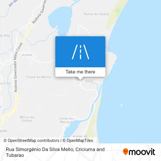 Rua Simorgênio Da Silva Mello map