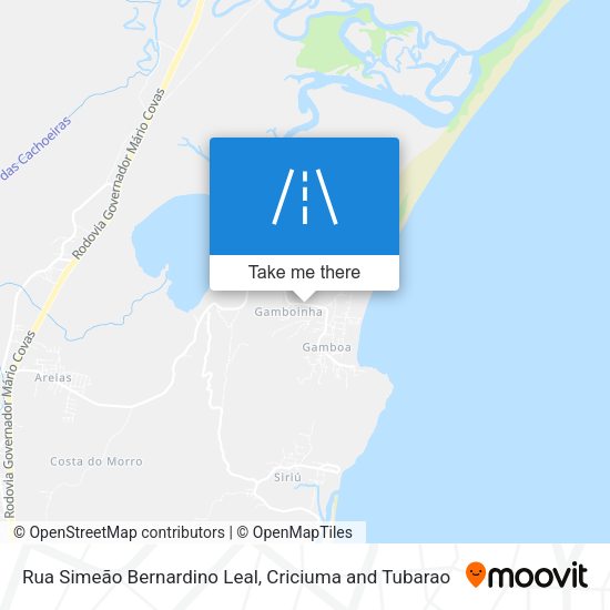 Rua Simeão Bernardino Leal map