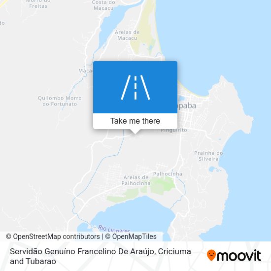 Servidão Genuíno Francelino De Araújo map