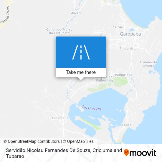 Servidão Nicolau Fernandes De Souza map