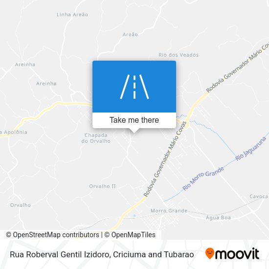 Rua Roberval Gentil Izidoro map