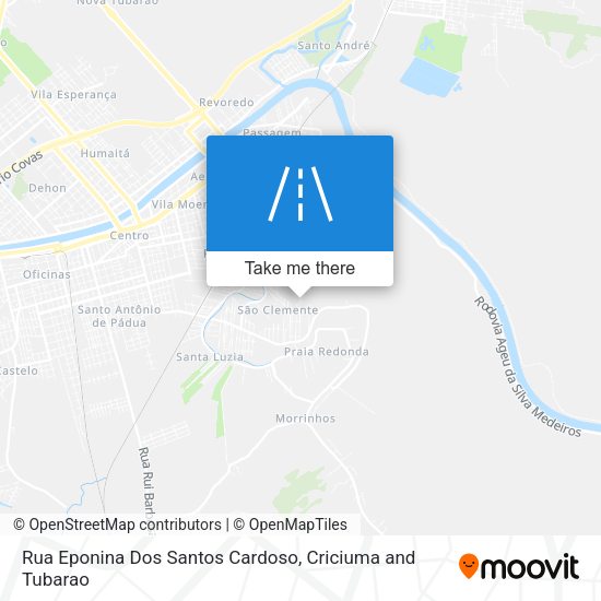 Rua Eponina Dos Santos Cardoso map