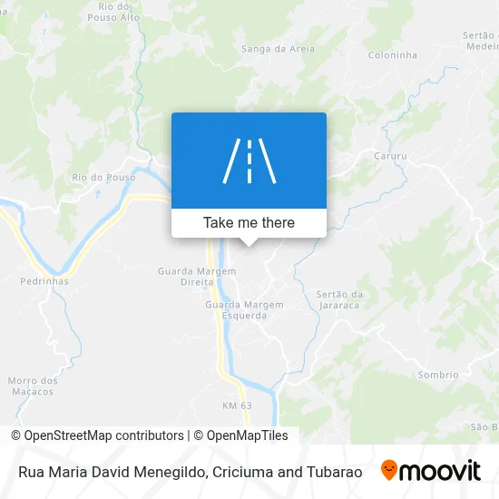 Rua Maria David Menegildo map