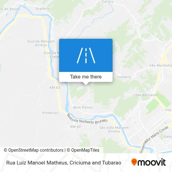 Rua Luiz Manoel Matheus map