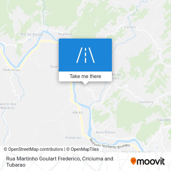Rua Martinho Goulart Frederico map