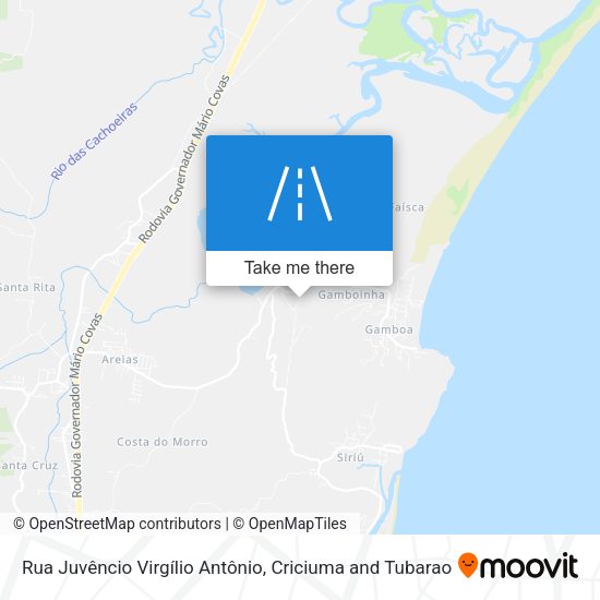 Rua Juvêncio Virgílio Antônio map