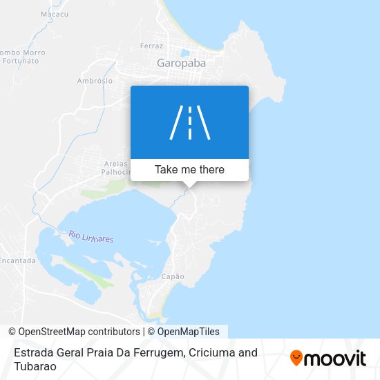Estrada Geral Praia Da Ferrugem map