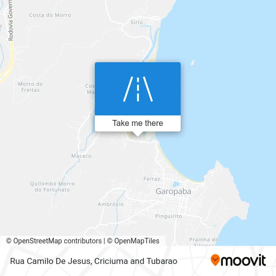 Rua Camilo De Jesus map