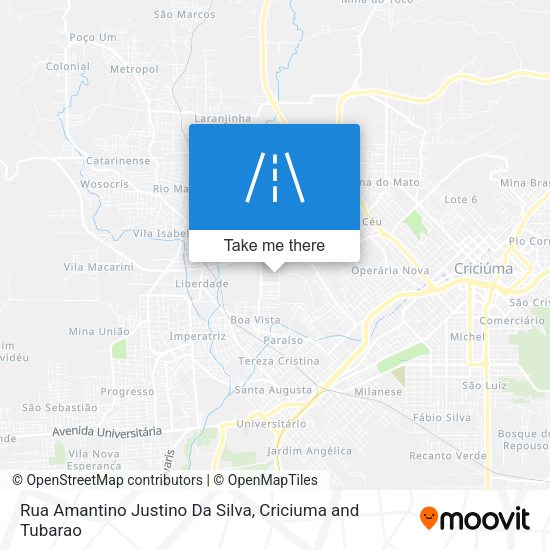 Rua Amantino Justino Da Silva map