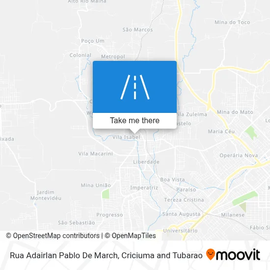 Rua Adairlan Pablo De March map