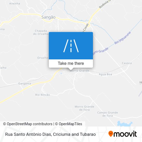Rua Santo Antônio Dias map
