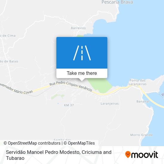 Servidão Manoel Pedro Modesto map