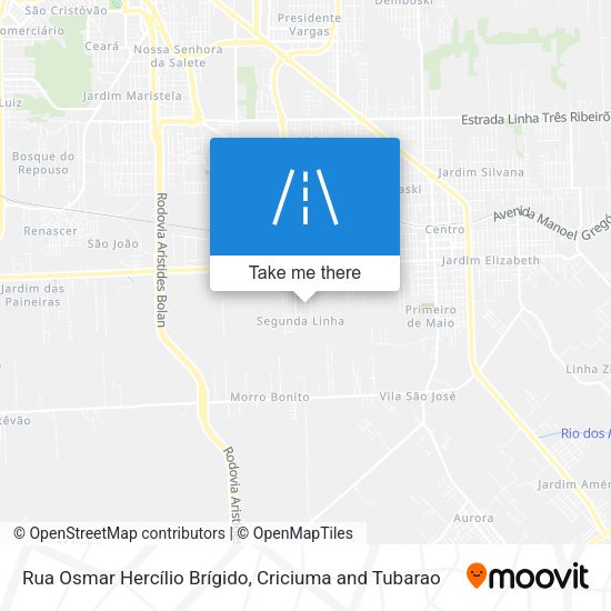 Rua Osmar Hercílio Brígido map