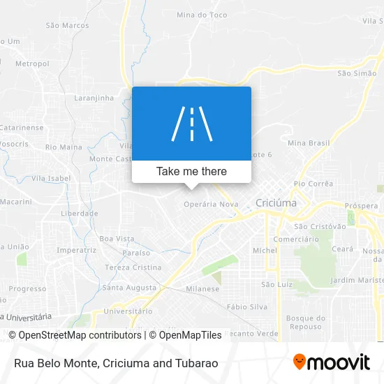Rua Belo Monte map
