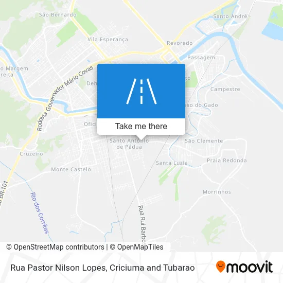 Rua Pastor Nilson Lopes map