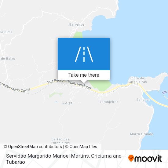 Servidão Margarido Manoel Martins map