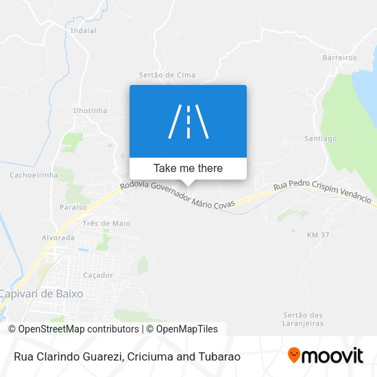 Rua Clarindo Guarezi map