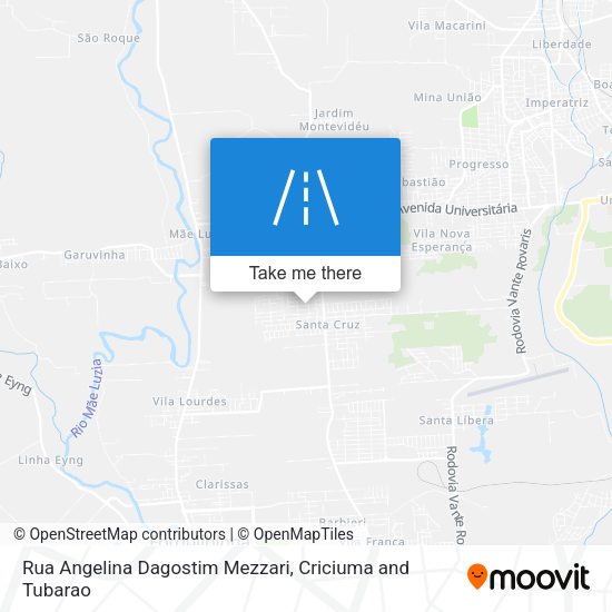 Rua Angelina Dagostim Mezzari map
