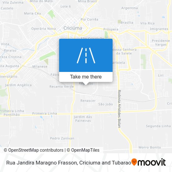 Rua Jandira Maragno Frasson map