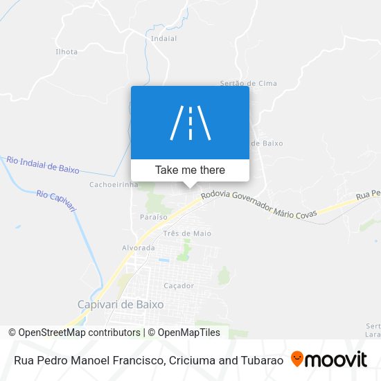 Rua Pedro Manoel Francisco map