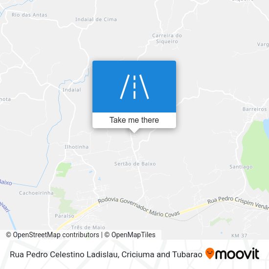Rua Pedro Celestino Ladislau map