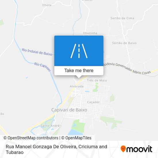 Rua Manoel Gonzaga De Oliveira map
