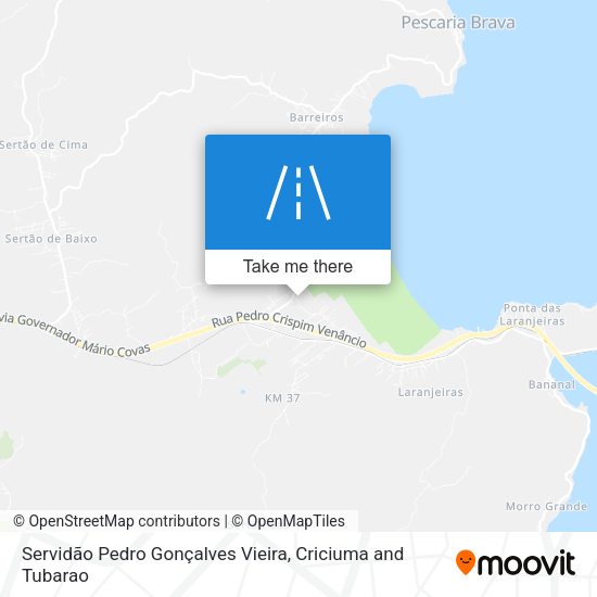 Servidão Pedro Gonçalves Vieira map