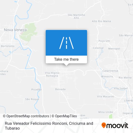 Rua Vereador Felicíssimo Ronconi map