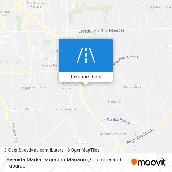 Avenida Marlei Dagostim Manarim map