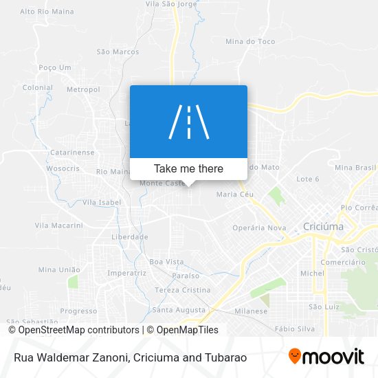 Rua Waldemar Zanoni map