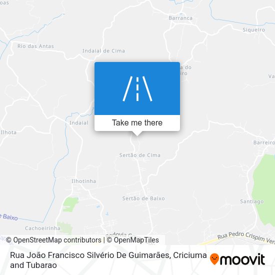 Rua João Francisco Silvério De Guimarães map