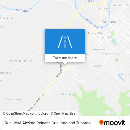 Rua José Aloýsio Reinehr map