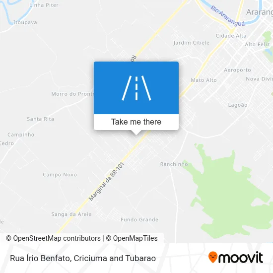 Rua Írio Benfato map