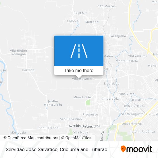 Servidão José Salvático map