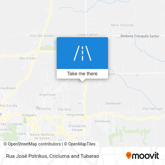 Rua José Potrikus map
