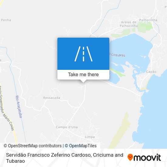 Servidão Francisco Zeferino Cardoso map