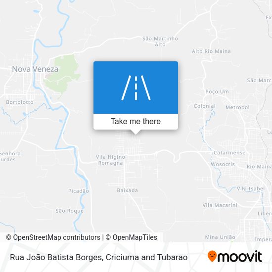 Rua João Batista Borges map