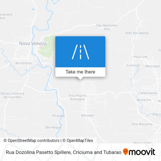 Rua Dozolina Pasetto Spillere map