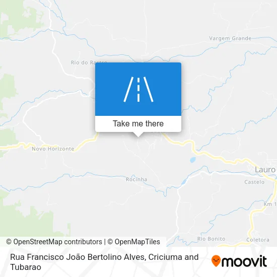 Rua Francisco João Bertolino Alves map