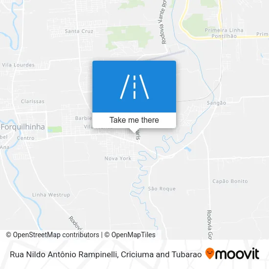 Rua Nildo Antônio Rampinelli map