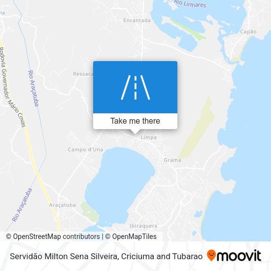 Servidão Milton Sena Silveira map