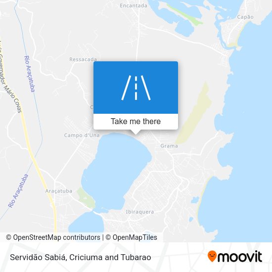 Servidão Sabiá map