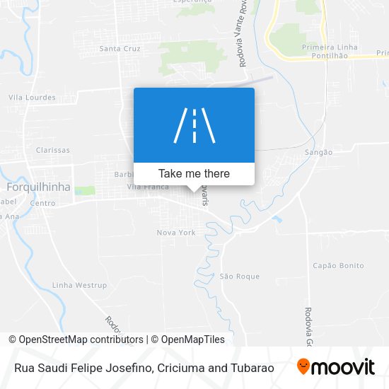 Rua Saudi Felipe Josefino map
