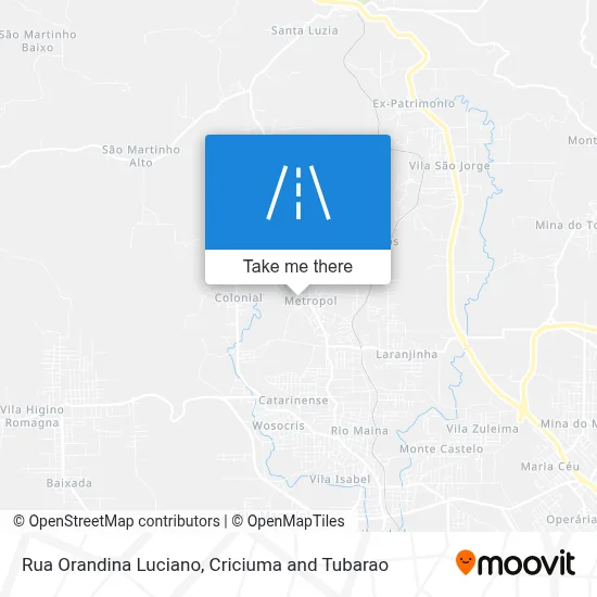 Rua Orandina Luciano map