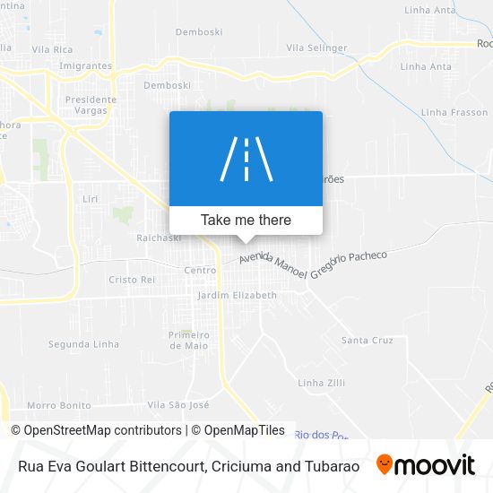 Rua Eva Goulart Bittencourt map