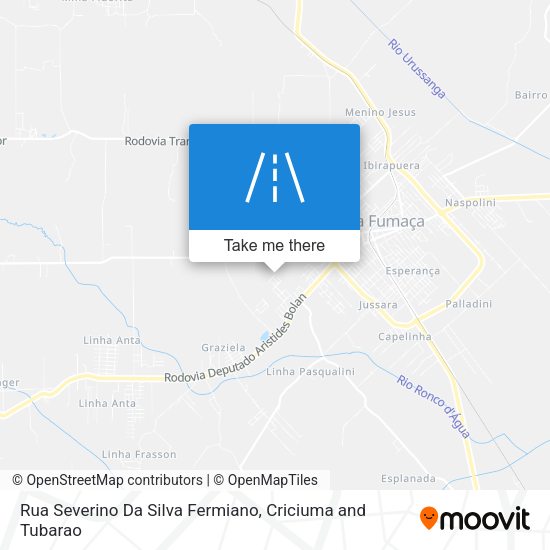 Rua Severino Da Silva Fermiano map